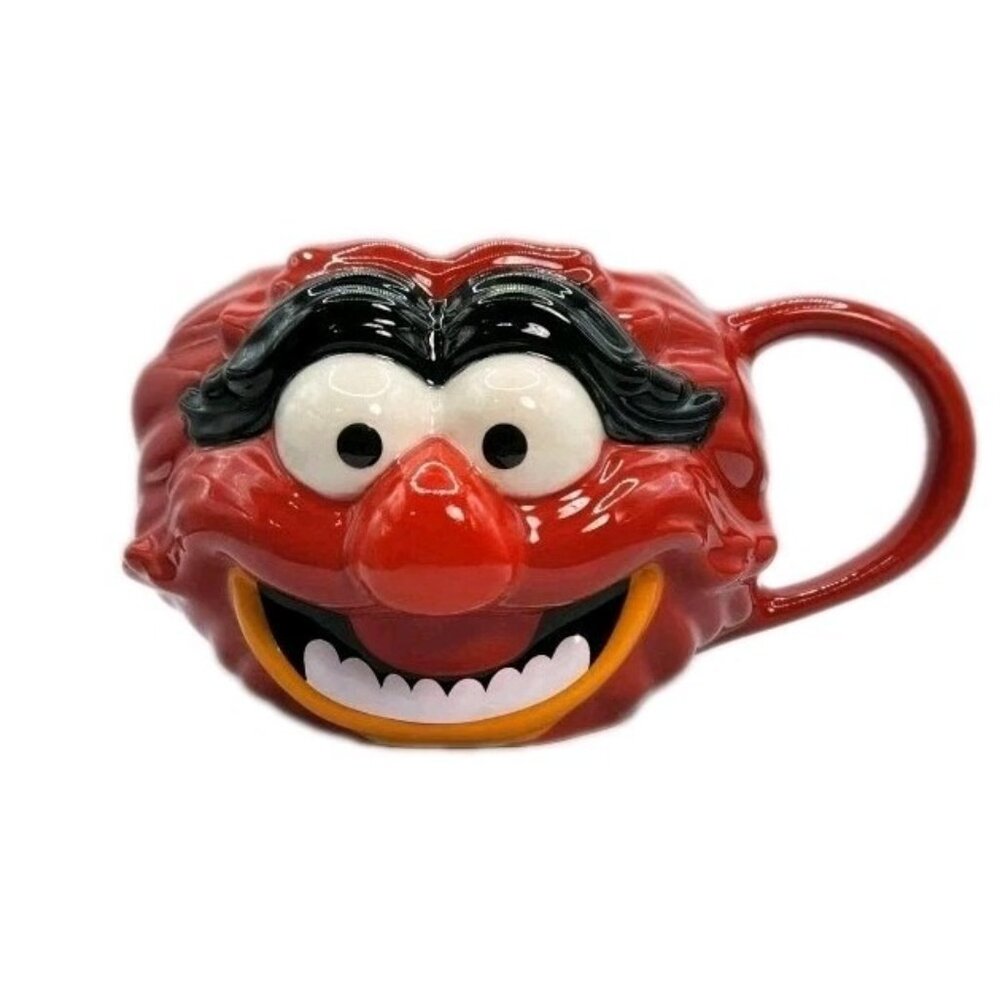 NWT Disney Parks Red Animal Ceramic 3D Mug Cup The Muppets Collectible Souvenir